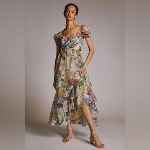 NWT Anthropologie Geisha Designs Floral Maxi Dress - Size 10